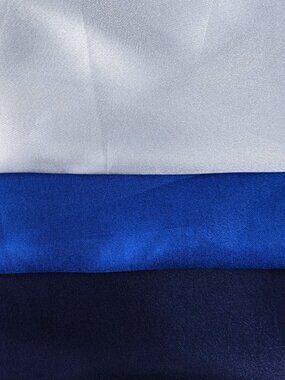 Choose Solid BLUE Tones in Poly-Silk 36” Square SCARF by ORNAMENTS Ranch West